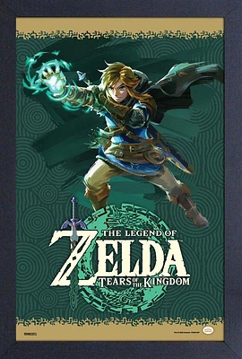 The Legend of Zelda: Tears of the Kingdom Link Ultra Hand 11-in x 17-in Framed Wall Poster