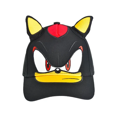 Sonic the Hedgehog Shadow Big Face Snapback Baseball Hat with 3D Ears