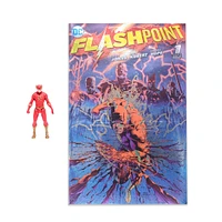 McFarlane Toys DC Direct Page Punchers The Flash 3-in Action Figure with Flashpoint (Metallic Cover) Comic