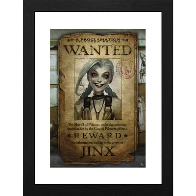 ABYstyle League of Legends Jink (Wanted) 12-in x 16-in Framed Print