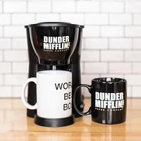 The Office Single Cup Coffee Maker Gift Set with 2 Mugs