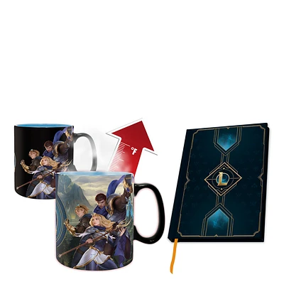 ABYstyle League of Legends Heat Change Mug and A5 Notebook