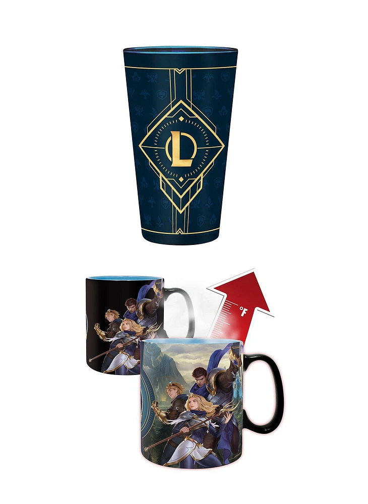 ABYstyle League of Legends Mug and Large Glass Bundle