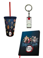 ABYStyle Demon Slayer: Kimetsu no Yaiba Tumbler with Straw, Notebook, and Keychain Set