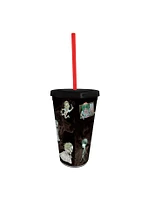 ABYstyle Junji Ito Tumbler with Straw and Keychain Bundle