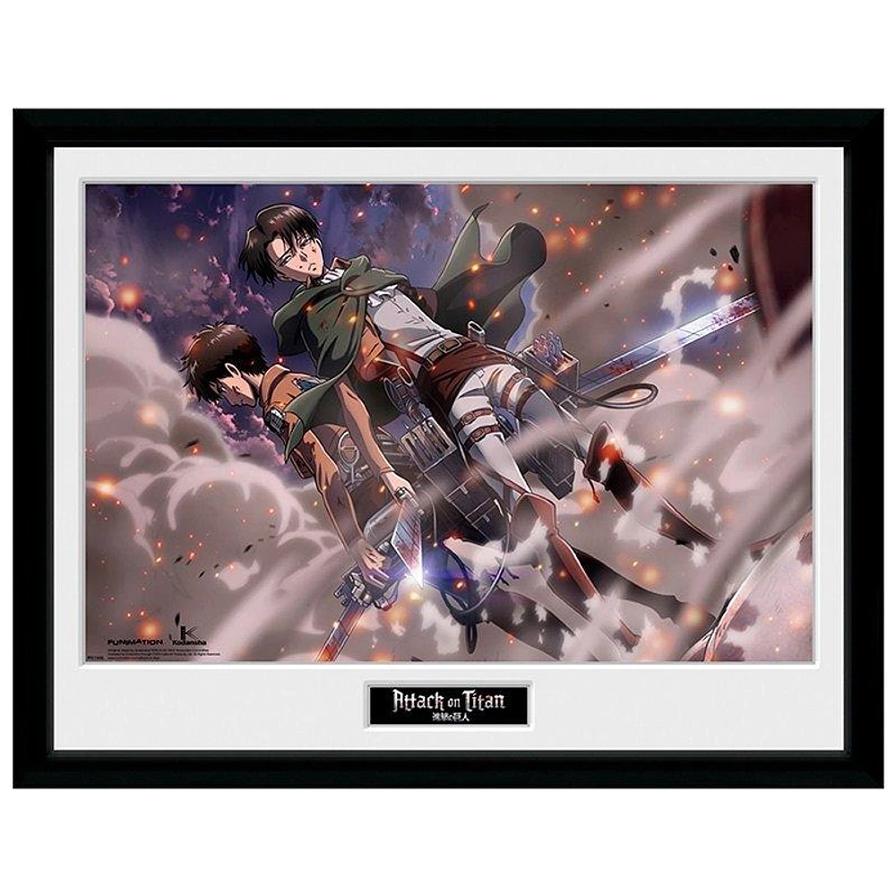 ABYstyle Attack on Titan Smoke Blast Framed Poster