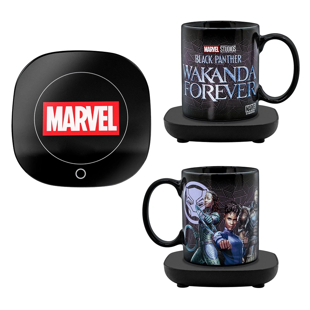 Marvel's Black Panther Wakanda Forever Mug Warmer with Mug