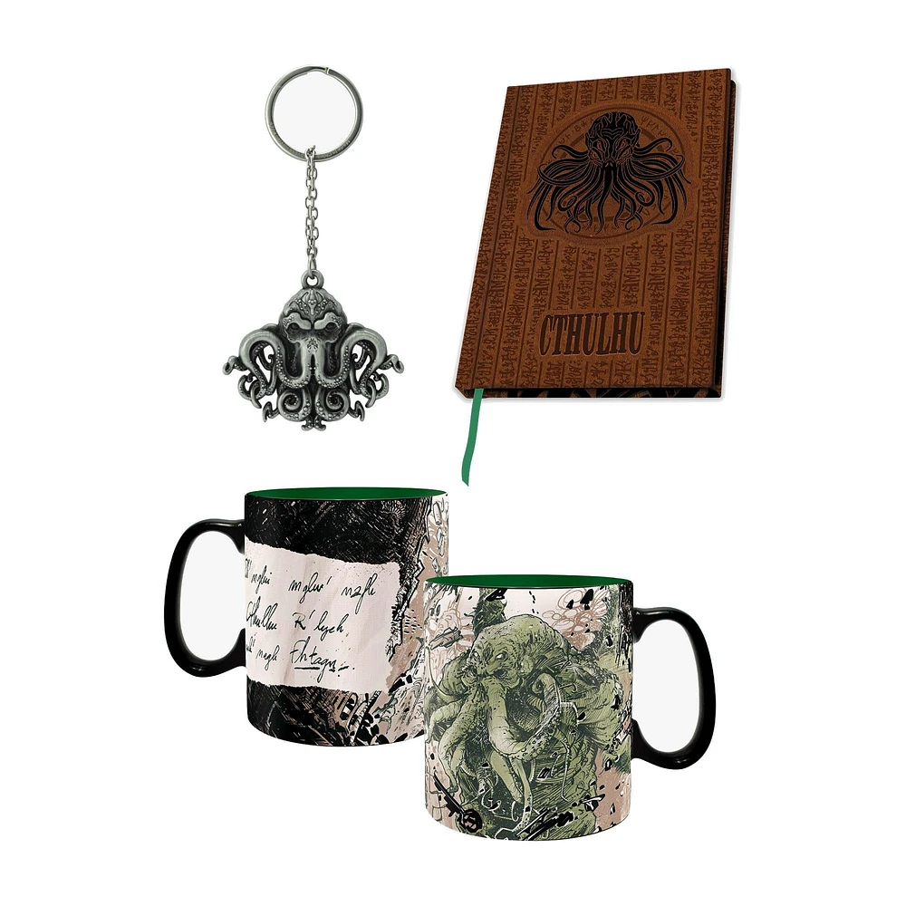 ABYstyle Cthulhu Notebook, Mug, and Keychain Set