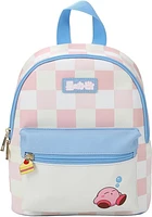 Kirby Sleeping Pink Checkered Mini Backpack