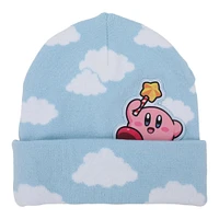 Kirby Jacquard Cloud Peek-a-Boo Knit Hat