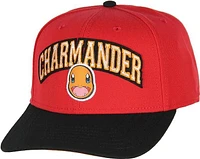 Pokemon Charmander Embroidered Snapback Hat