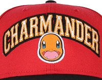 Pokemon Charmander Embroidered Snapback Hat