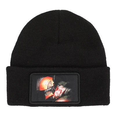 Chainsaw Man Denji Men's Black Knit Cuff Beanie