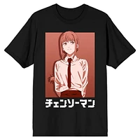 Chainsaw Man Makima Men's Black Crew Neck Short Sleeve T-Shirt