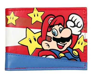 Super Mario Bros Mario Gold Star Bifold Wallet