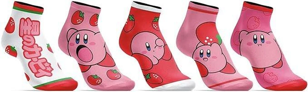 Kirby Strawberry Ankle Socks 5-Pack