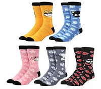 Sanrio X Naruto Casual Crew Socks 5-Pack