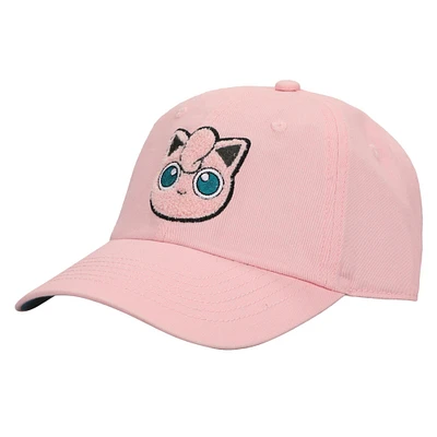 Pokemon Jigglypuff Chenille Patch Men's Pink Dad Adjustable Hat