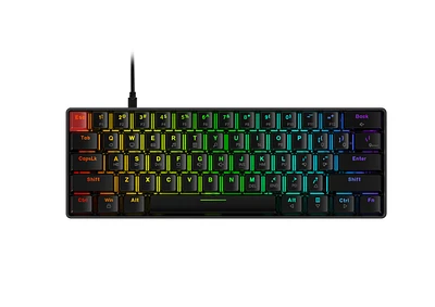 GameStop 60% Mechanical Black Hot Swappable Keyboard - Brown Switch