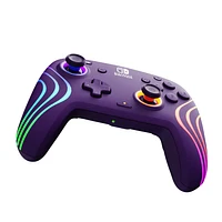 PDP Afterglow Wave Wireless Controller for Nintendo Switch - Purple