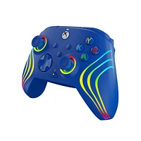 PDP Xbox Blue Afterglow Wave Wired Controller for Xbox Series X/S and PC