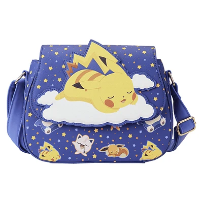 Loungefly Pokemon Sleeping Pikachu and Friends Crossbody Bag