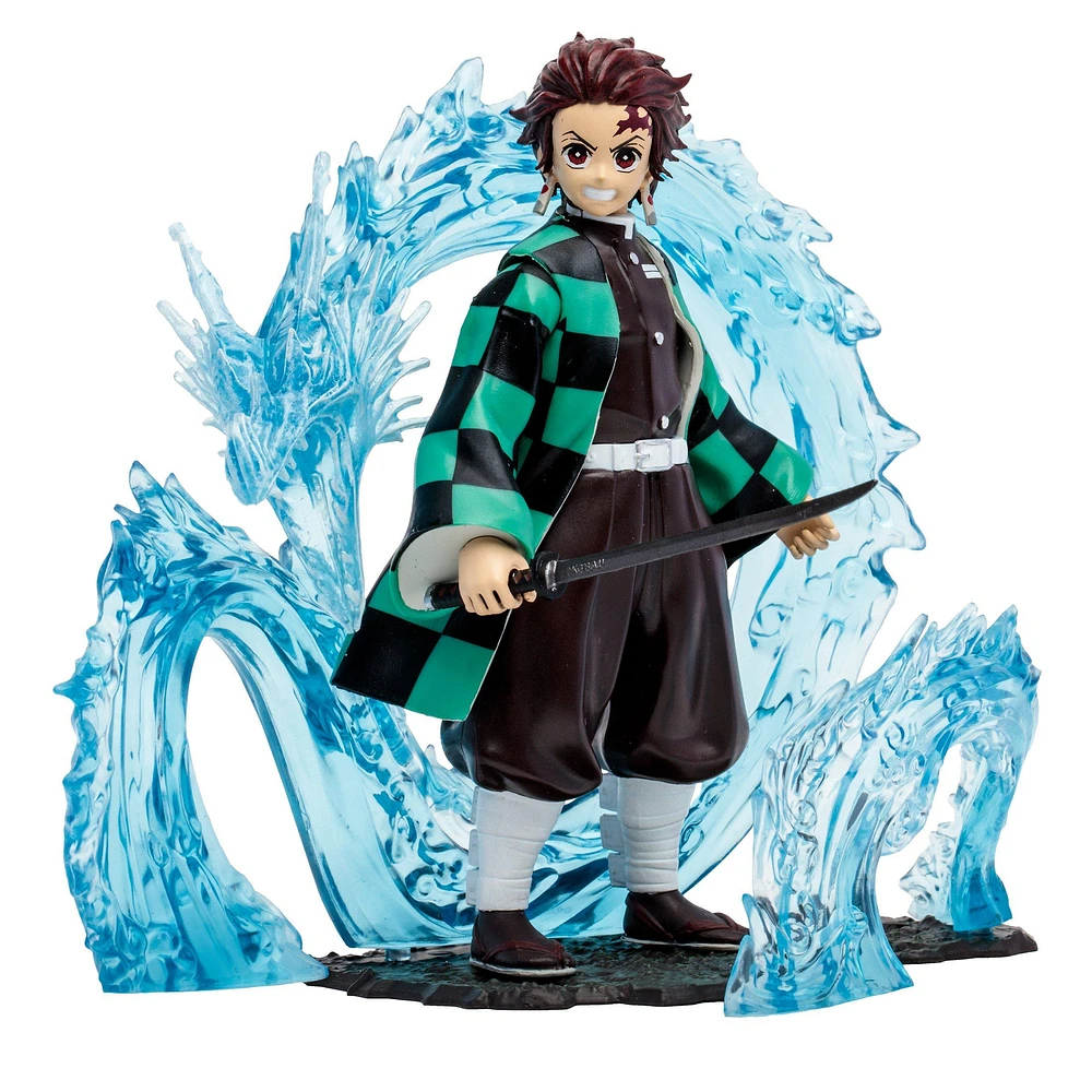 McFarlane Toys Demon Slayer: Kimetsu no Yaiba Deluxe Tanjiro Kamado (Water Dragon Tenth Form) 5-in Action Figure