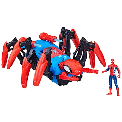 Hasbro Marvel Spider-Man Web Splashers Crawl N' Blast Spider with 4-in  Spider-Man Action Figure