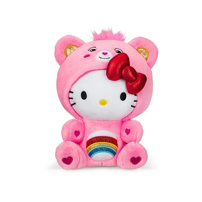 Hello Kitty x Care Bears Hello Kitty as Cheer Bear 9-in Plush