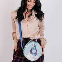 Buckle Down Disney Winnie the Pooh Eeyore Polyurethane Round Crossbody Bag