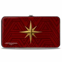 Buckle-Down DC Comics Wonder Woman 2017 Icon Tiara Star Red Vegan Leather Hinged Wallet