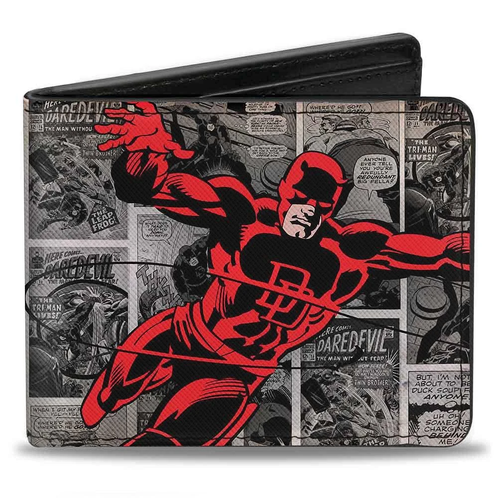 Buckle-Down Marvel Comics Daredevil Vegan Leather Bifold Wallet