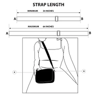 Buckle-Down Tom and Jerry Vegan Leather Horizontal Crossbody Bag