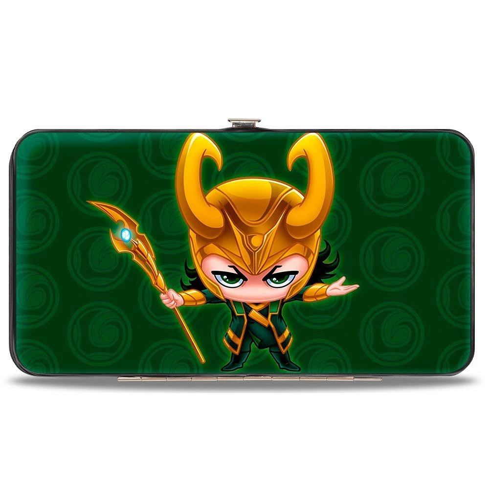 Buckle-Down Marvel Comics Thor Loki Vegan Leather Hinged Wallet