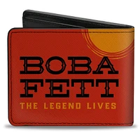 Buckle-Down Star Wars The Book of Boba Fett Vegan Leather Bifold Wallet