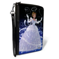 Buckle-Down Disney Cinderella Polyurethane Zip Around Wallet