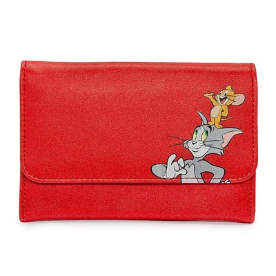 Buckle-Down Tom and Jerry Vegan Leather Fold-Over Rectangle Wallet