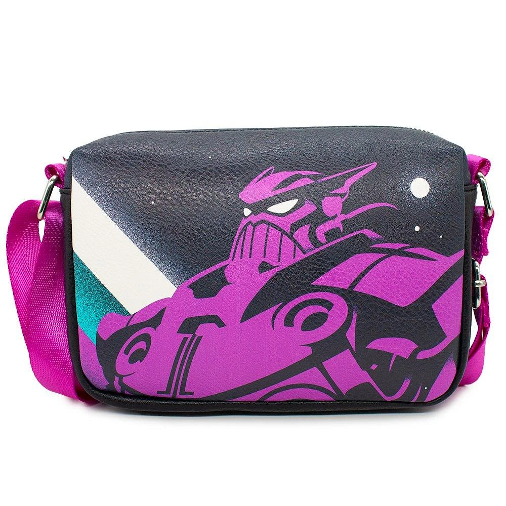 Buckle-Down Disney Lightyear Zurg Silhouette Pose Vegan Leather Rectangle Crossbody Bag