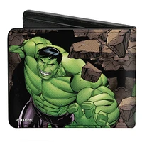 Buckle-Down Marvel Comics Hulk Vegan Leather Bifold Wallet