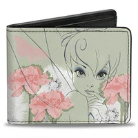 Buckle-Down Disney Tinker Bell Polyurethane Bifold Wallet