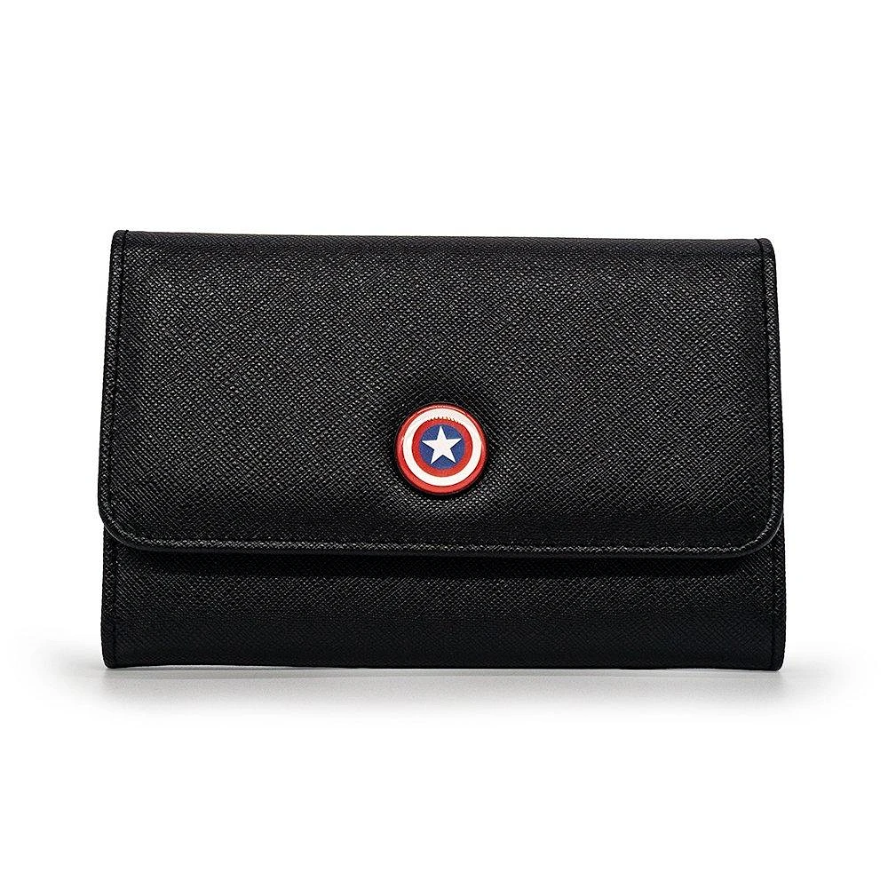 Buckle-Down Marvel Comics Captain America Shield Vegan Leather Wallet
