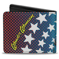 Buckle-Down DC Comics Wonder Woman Stars Vegan Leather Bifold Wallet