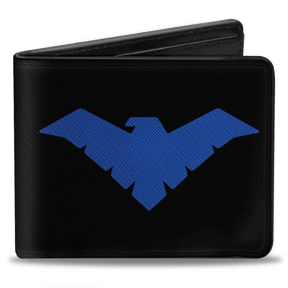 Buckle-Down DC Comics Nightwing Logo Vegan Leather Bifold Wallet