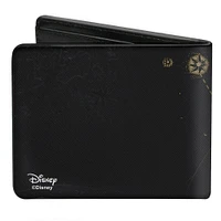Buckle-Down Disney Pirates of the Caribbean Skull Icon Vegan Leather Bifold Wallet