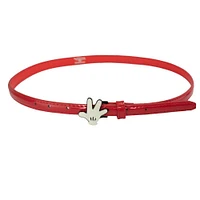 Buckle-Down Disney Mickey Mouse Hand Red Vegan Leather Belt