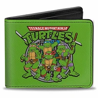 Buckle-Down Nickelodeon Ninja Turtles Polyurethane Bifold Wallet