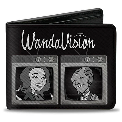 Buckle-Down Marvel Comics WandaVision Scarlet Witch and Vision Vegan Leather Bifold Wallet