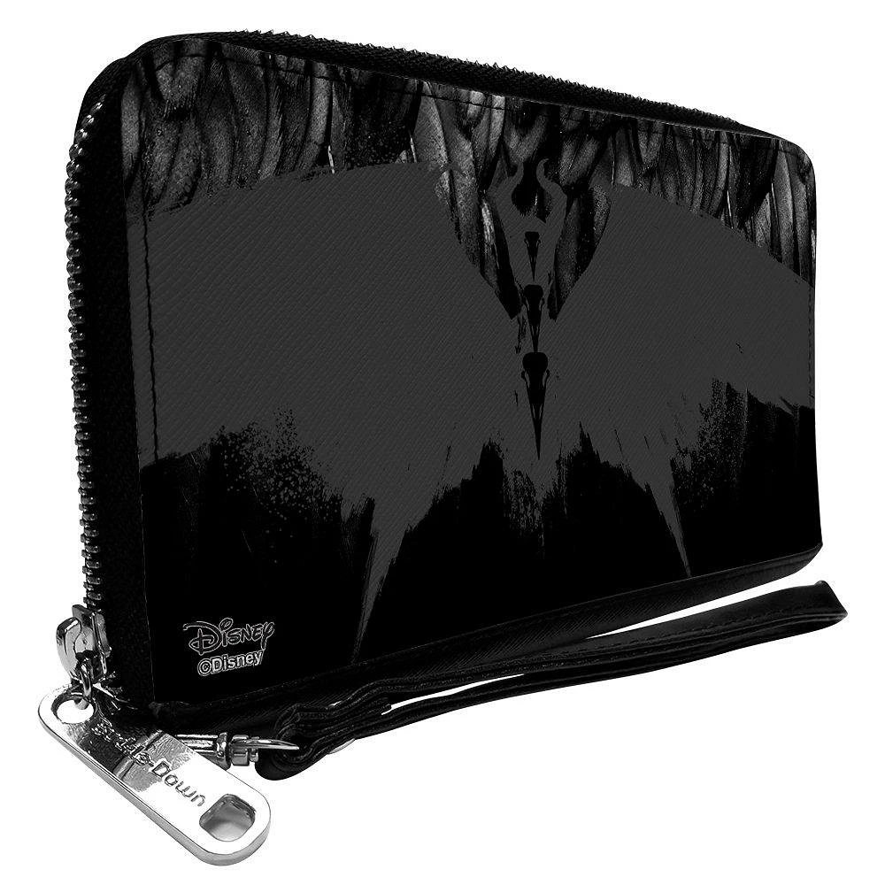 Buckle-Down Disney Maleficent Phoenix Silhouette Polyurethane Zip Around Wallet