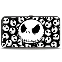 Buckle-Down Disney Nightmare Before Christmas Jack Expression Vegan Leather Hinged Wallet