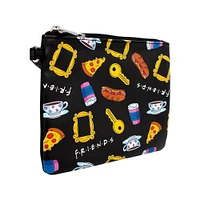 Buckle-Down Friends Television Show Icons Collage Black Vegan Leather Single Pocket Wristlet Wallet